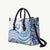 Pohnpei Liberation Day Leather Bag Polynesian Floral Tattoo - Polynesian Pride