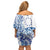 Pohnpei Liberation Day Off Shoulder Short Dress Polynesian Floral Tattoo - Polynesian Pride