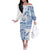 Pohnpei Liberation Day Off The Shoulder Long Sleeve Dress Polynesian Floral Tattoo - Polynesian Pride