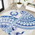 Pohnpei Liberation Day Round Carpet Polynesian Floral Tattoo - Polynesian Pride