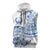 Pohnpei Liberation Day Sleeveless Zip Hoodie Polynesian Floral Tattoo - Polynesian Pride