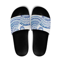 Pohnpei Liberation Day Slide Sandals Polynesian Floral Tattoo - Polynesian Pride