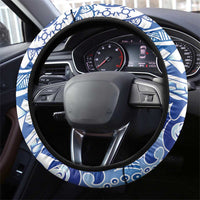 Pohnpei Liberation Day Steering Wheel Cover Polynesian Floral Tattoo LT05 - Polynesian Pride