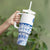 Pohnpei Liberation Day Tumbler With Handle Polynesian Floral Tattoo - Polynesian Pride