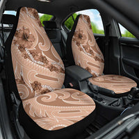 Hawaii Brown Hibiscus Pikake Lei Car Seat Cover LT05 One Size Brown - Polynesian Pride