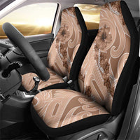 Hawaii Brown Hibiscus Pikake Lei Car Seat Cover LT05 - Polynesian Pride