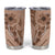 Hawaii Brown Hibiscus Pikake Lei Tumbler Cup - Polynesian Pride