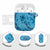 Hawaii Blue Hibiscus Pikake Lei AirPods Case - Polynesian Pride