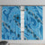 Hawaii Blue Hibiscus Pikake Lei Window Curtain - Polynesian Pride