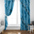 Hawaii Blue Hibiscus Pikake Lei Window Curtain - Polynesian Pride