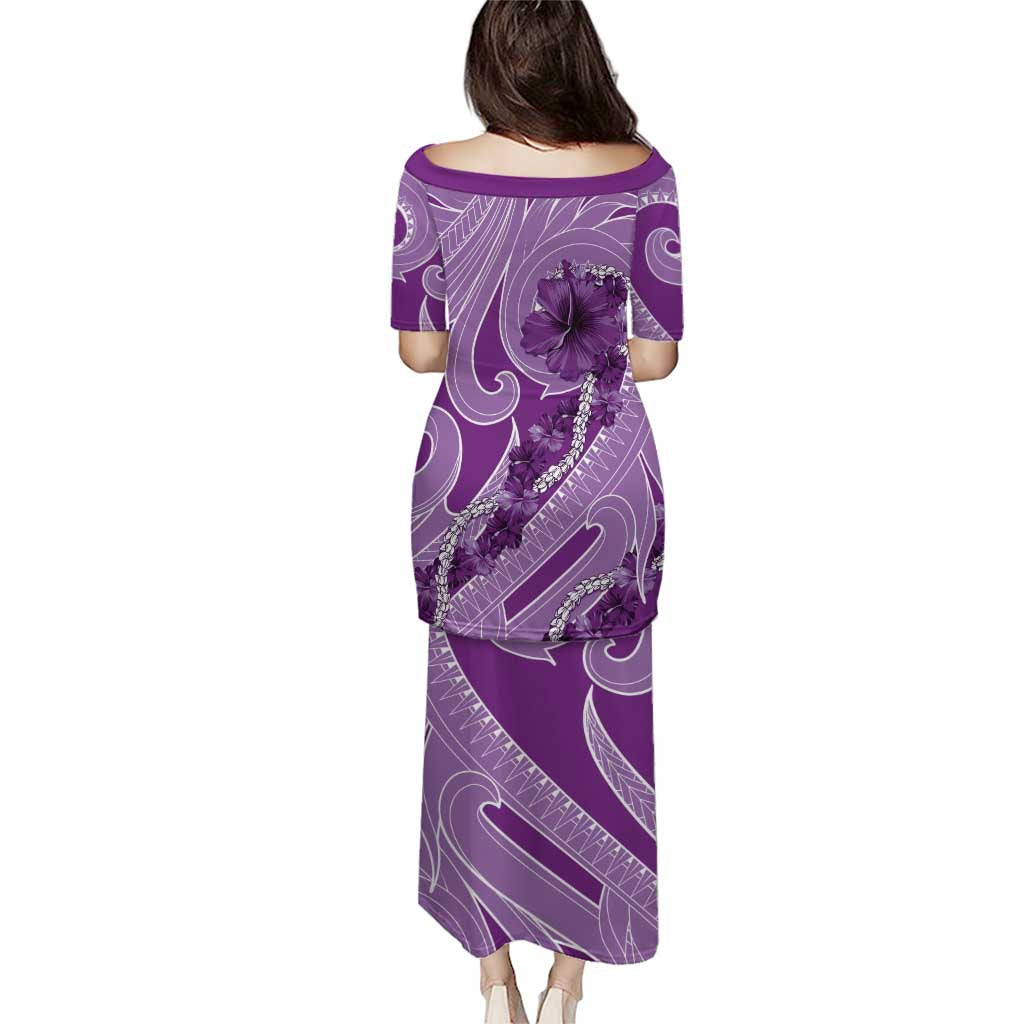 Hawaii Violet Hibiscus Pikake Lei Puletasi - Polynesian Pride