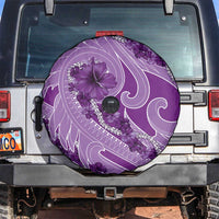 Hawaii Violet Hibiscus Pikake Lei Spare Tire Cover LT05 Violet - Polynesian Pride