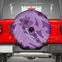 Hawaii Violet Hibiscus Pikake Lei Spare Tire Cover LT05 - Polynesian Pride