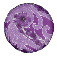 Hawaii Violet Hibiscus Pikake Lei Spare Tire Cover LT05 - Polynesian Pride