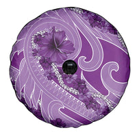 Hawaii Violet Hibiscus Pikake Lei Spare Tire Cover LT05 - Polynesian Pride