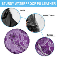 Hawaii Violet Hibiscus Pikake Lei Spare Tire Cover LT05 - Polynesian Pride