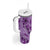 Hawaii Violet Hibiscus Pikake Lei Tumbler With Handle - Polynesian Pride