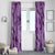 Hawaii Violet Hibiscus Pikake Lei Window Curtain - Polynesian Pride