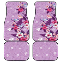 Hawaii Tropical Flowers Car Mats Polynesian Tattoo Lavender LT05 - Polynesian Pride