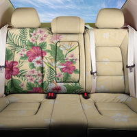 Hawaii Tropical Flowers Back Car Seat Cover Polynesian Tattoo Buttermilk