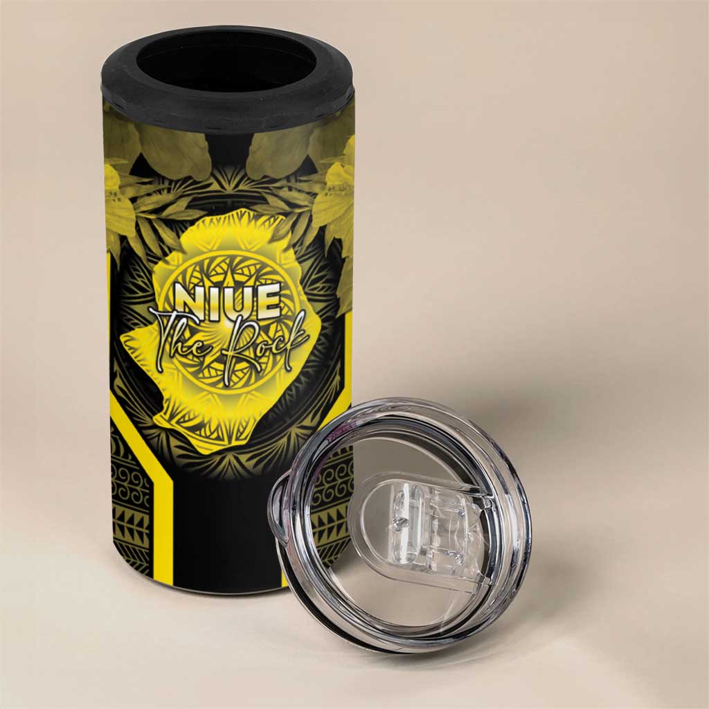 Niue The Rock 4 in 1 Can Cooler Tumbler The Island Of The Uga LT05 - Polynesian Pride