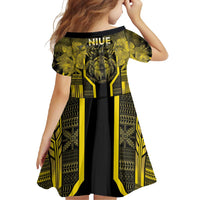 Niue The Rock Family Matching Off Shoulder Maxi Dress and Hawaiian Shirt The Island Of The Uga LT05 - Polynesian Pride