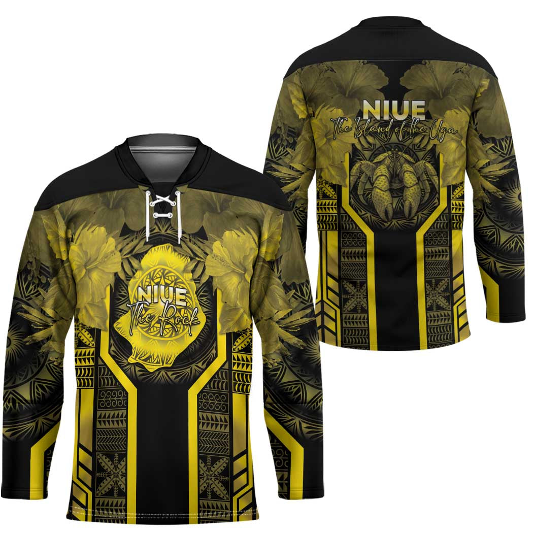 Niue The Rock Hockey Jersey The Island Of The Uga - Polynesian Pride