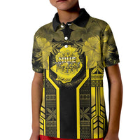 Niue The Rock Kid Polo Shirt The Island Of The Uga LT05 Kid Black - Polynesian Pride