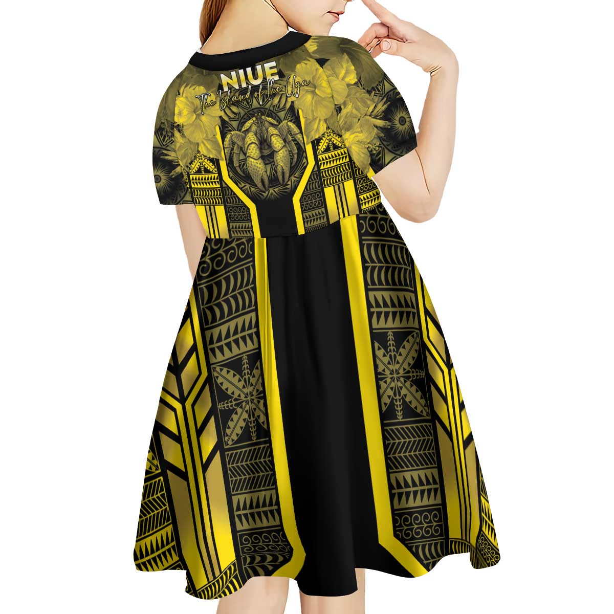 Niue The Rock Kid Short Sleeve Dress The Island Of The Uga LT05 - Polynesian Pride