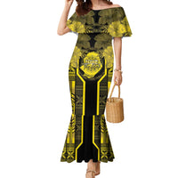 Niue The Rock Mermaid Dress The Island Of The Uga LT05 Women Black - Polynesian Pride