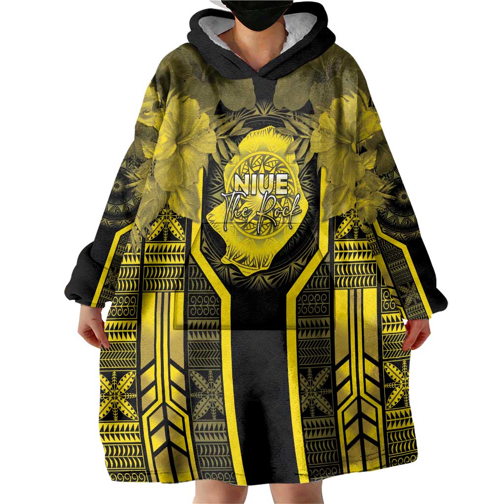 Niue The Rock Wearable Blanket Hoodie The Island Of The Uga LT05 - Polynesian Pride
