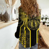 Niue The Rock Women Casual Shirt The Island Of The Uga LT05 - Polynesian Pride