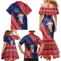 Guam Christmas Family Matching Mermaid Dress and Hawaiian Shirt Felis Nabidat Guaman Seal With Poinsettia LT05 - Polynesian Pride