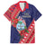 Guam Christmas Family Matching Off Shoulder Maxi Dress and Hawaiian Shirt Felis Nabidat Guaman Seal With Poinsettia