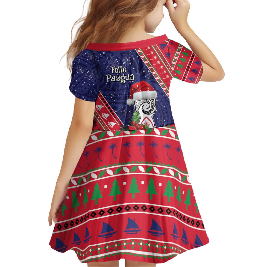 Guam Christmas Family Matching Short Sleeve Bodycon Dress and Hawaiian Shirt Felis Nabidat Guaman Seal With Poinsettia LT05 - Polynesian Pride
