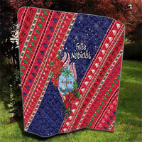 Guam Christmas Quilt Felis Nabidat Guaman Seal With Poinsettia LT05 - Polynesian Pride