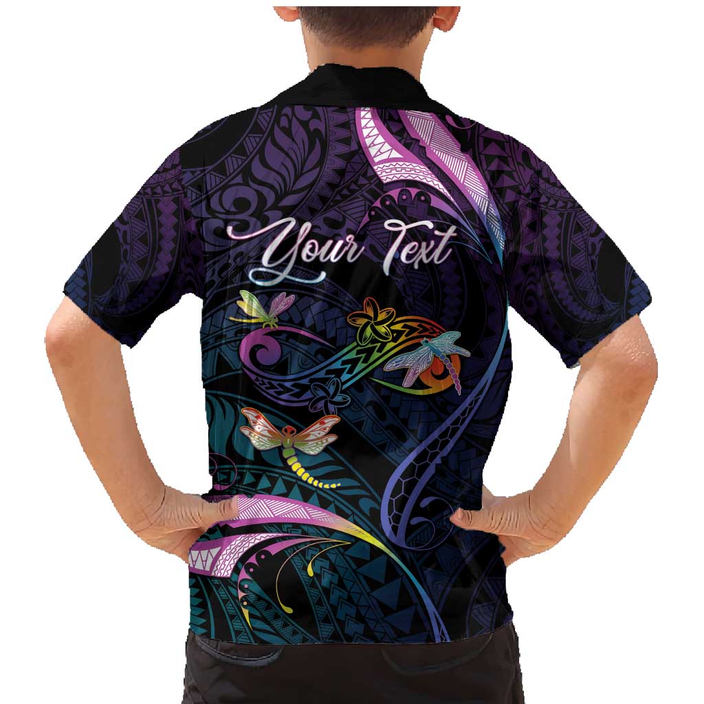 Personalised Polynesia Memorial Family Matching Mermaid Dress and Hawaiian Shirt Always Remembered Dragonfly Polynesian Style LT05 - Polynesian Pride