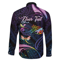 Personalised Polynesia Memorial Family Matching Short Sleeve Bodycon Dress and Hawaiian Shirt Always Remembered Dragonfly Polynesian Style LT05 - Polynesian Pride