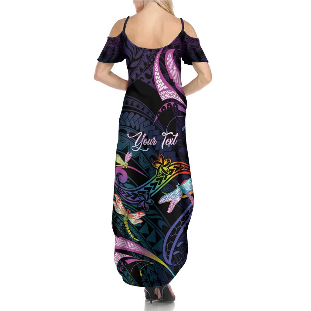Personalised Polynesia Memorial Family Matching Summer Maxi Dress and Hawaiian Shirt Always Remembered Dragonfly Polynesian Style LT05 - Polynesian Pride