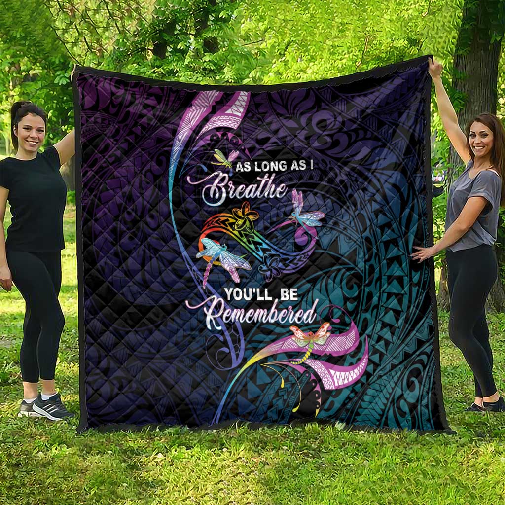 Polynesia Memorial Quilt Always Remembered Dragonfly Polynesian Style LT05 - Polynesian Pride