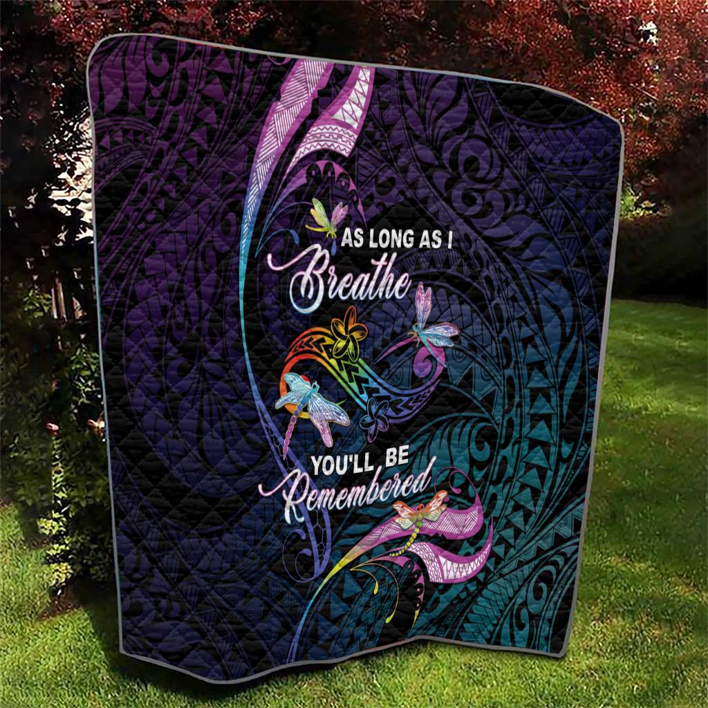 Polynesia Memorial Quilt Always Remembered Dragonfly Polynesian Style LT05 - Polynesian Pride