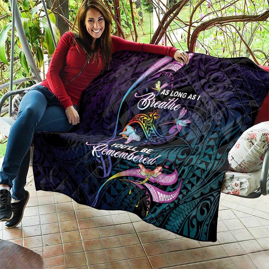 Polynesia Memorial Quilt Always Remembered Dragonfly Polynesian Style LT05 - Polynesian Pride