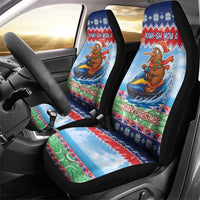 New Zealand Christmas Car Seat Cover Funny Jet Ride Kiwi Xmas LT05 - Polynesian Pride