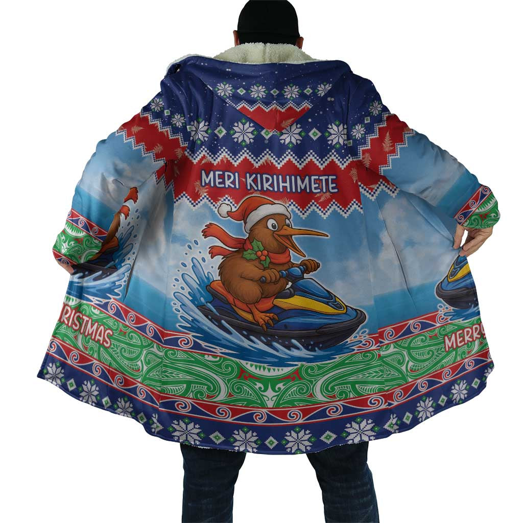 New Zealand Christmas Cloak Funny Jet Ride Kiwi Xmas LT05 - Polynesian Pride