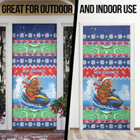 New Zealand Christmas Door Cover Funny Jet Ride Kiwi Xmas LT05 - Polynesian Pride