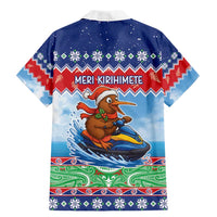New Zealand Christmas Family Matching Mermaid Dress and Hawaiian Shirt Funny Jet Ride Kiwi Xmas LT05 - Polynesian Pride