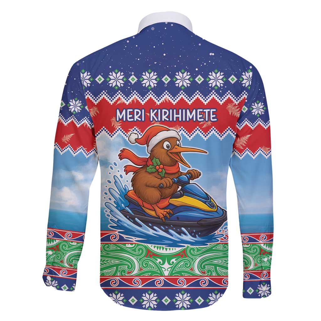 New Zealand Christmas Family Matching Off Shoulder Maxi Dress and Hawaiian Shirt Funny Jet Ride Kiwi Xmas LT05 - Polynesian Pride