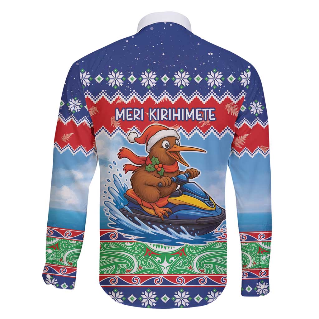 New Zealand Christmas Family Matching Short Sleeve Bodycon Dress and Hawaiian Shirt Funny Jet Ride Kiwi Xmas LT05 - Polynesian Pride