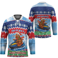 New Zealand Christmas Hockey Jersey Funny Jet Ride Kiwi Xmas LT05 - Polynesian Pride