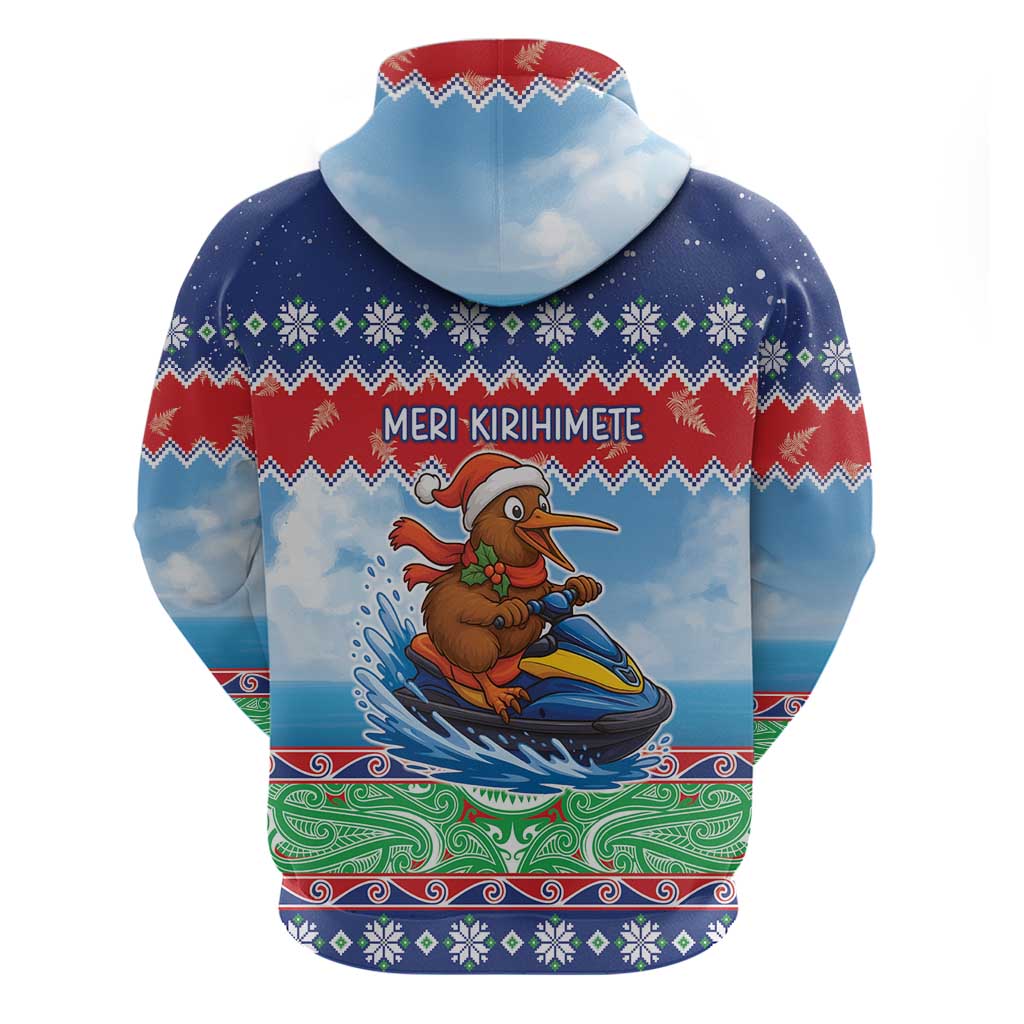 New Zealand Christmas Hoodie Funny Jet Ride Kiwi Xmas LT05 - Polynesian Pride